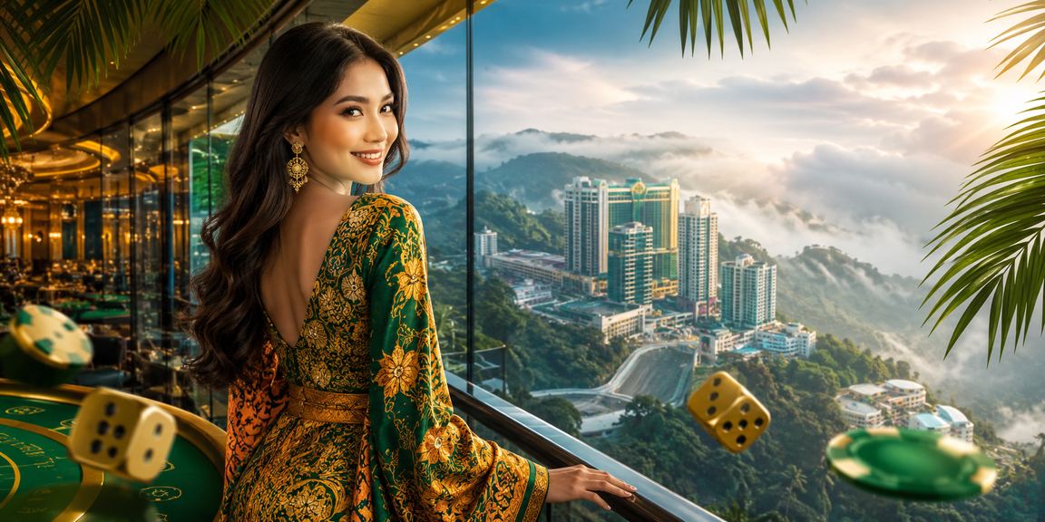Suasana permainan dadu dan kad di Genting Highlands dengan motif batik melalui platform 42610
